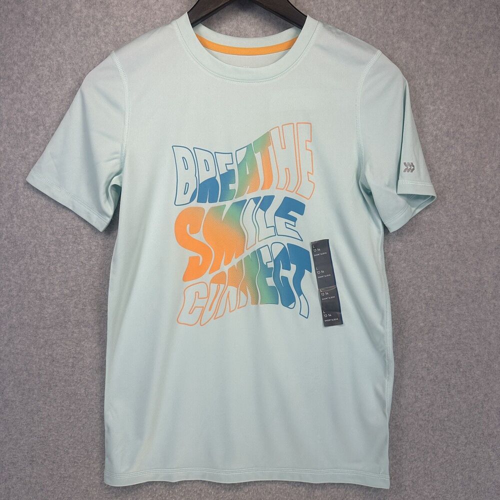 All in Motion Kids Swim T-Shirt Sun UV Protection 50+ Size Large 12-14 NWT
